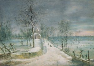 Vinterlandskab (panel)